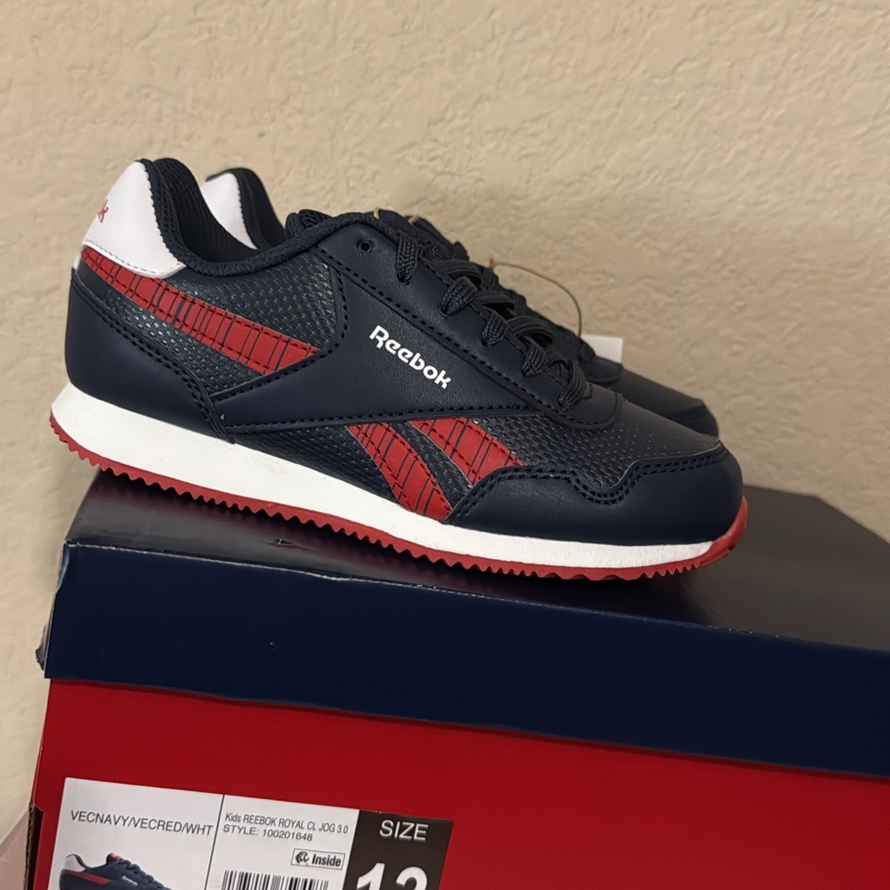 Reebok Black and Red Sneakers